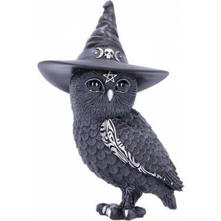 Halloween Eule mit Hexenhut 13,5cm