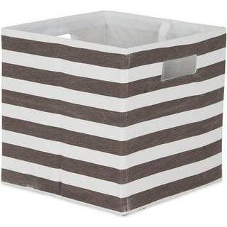 DII Polyester Cube Stripe Brown Square 13x13x13