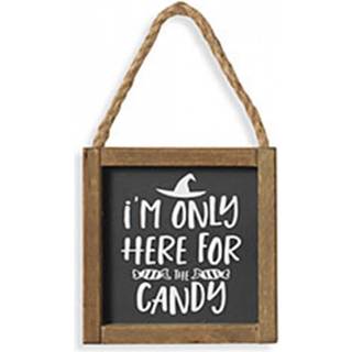 Halloween Wandbild „I´m only here for the Candy“ 15cm