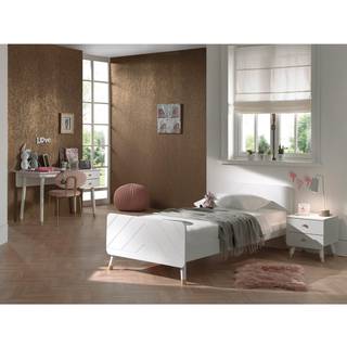 Børnemøbelsæt med seng 90 × 200 cm – Billy, hvid