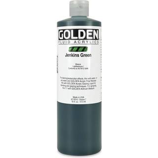 Fluid Acrylics af Golden Jenkins Green 16 fl. oz. Blaske professionel akrylmaling halvtransparent