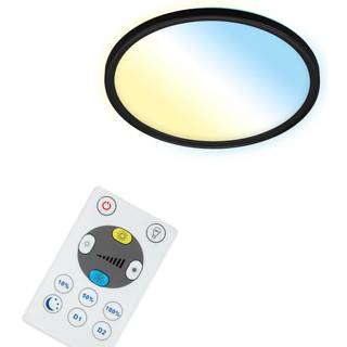 LED-loftslampe Slim S dæmpbar CCT sort Ø 29 cm