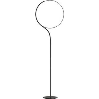 kdln LED-gulvlampe Poise, sort, højde 196 cm, dæmper