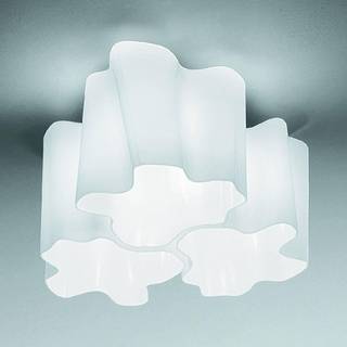 Artemide Designer loftslampe Logico, dæmpbar, Hvid/opal, Stue/spisestue, Glas, Design