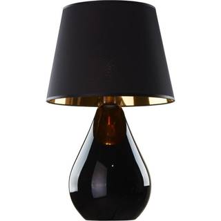 Bordlampe Lacrima, sort/guld