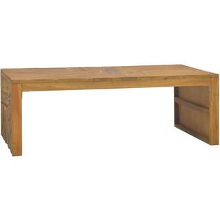 sofabord 110x35x38 cm teaktræ eroderet finish