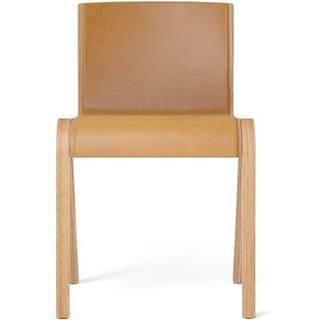Audo Copenhagen Ready Stol Betrukket Forside Eg / Læder Dakar 0250 - Stole Egefinér Cognac - 8201101-000000ZZ