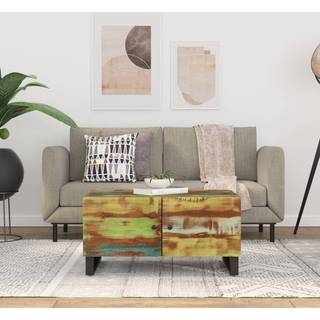 sofabord 80x50x40 cm massivt mangotræ konstrueret træ