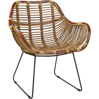 Villa Collection Sokne stol naturrattan metal H76 cm