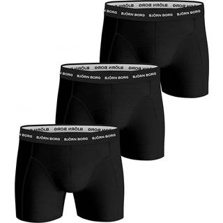 Björn Borg Essential 3-pack Cotton Strech Shorts Sort- Str. S   3 stk.