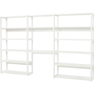Hoppekids STOREY Reol - sektioner m. 14 hylder og skriveplade
