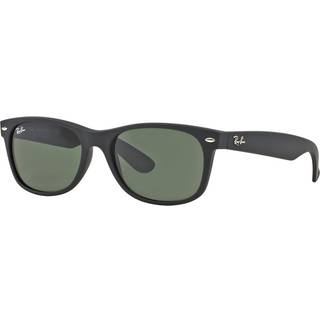 Ray - Ban Unisex RB2132 NEW WAYFARER 622 Solbriller Injiceret Sort Grøn G15 Firkantet Normal