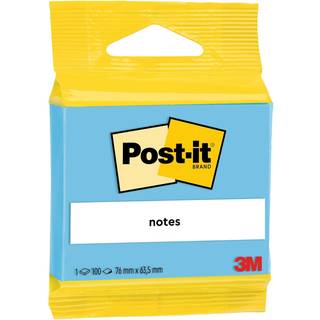 3M Post-it blue 63,5 x 76 mm, 100 ark