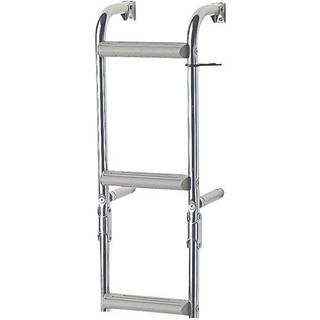 Foldbar badestige Nuova Rade, poleret rustfrit stål, 3 trin (1+2), 70.5 cm, 23.5 cm