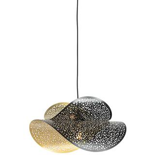Oriental pendellampe sort med guld 28 cm - Japke