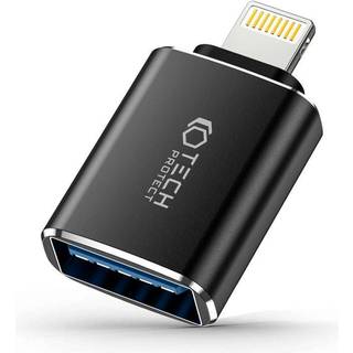 Tech-Protect UltraBoost Lightning / USB-A (hun) OTG Adapter - Sort