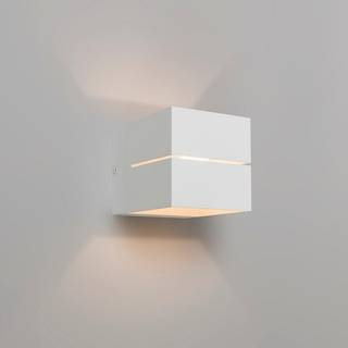 Moderne væglampe hvid 9,7 cm - Transfer Groove
