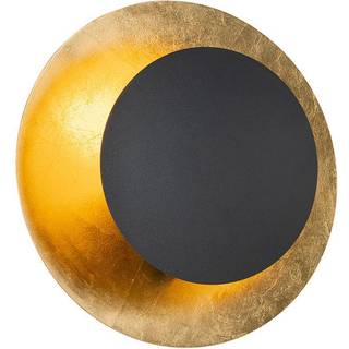 Art Deco væglampe sort med guld - Emilienne