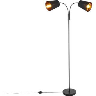 Moderne gulvlampe sort 2-lys - Carmen