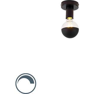 Design loftslampe sort med G95 topspejl sort - Facil