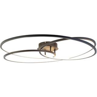 Loftslampe sort 78 cm inkl. LED 3-trins dæmpbar - Rowin