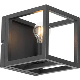 Industriel væglampe sort - Cage