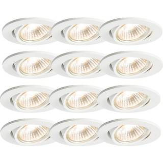Sæt med 12 indbyggede spotlights hvide vipbare - Cisco