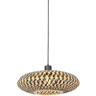 Orientalsk hængelampe sort bambus 40 cm - Ostrava
