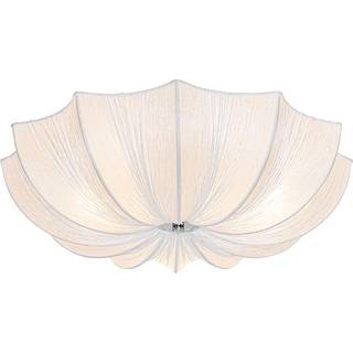 Design loftslampe hvid silke 52 cm 3-lys - Plu