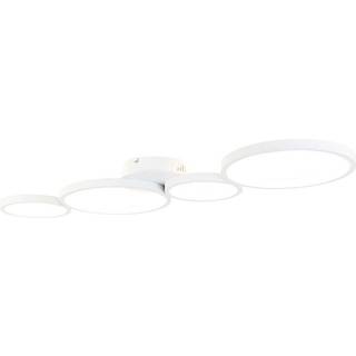 Hvid loftslampe inkl. LED 3-trins dæmpbar 4-lys - Lupolo