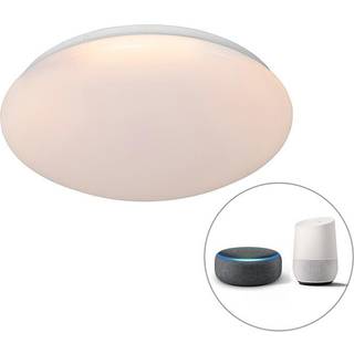 Smart moderne loftslampe hvid 38 cm inkl. LED og RGB - Iene