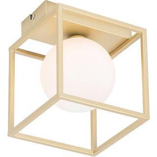 Design loftslampe guld med hvid - Aniek