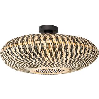 Orientalsk loftslampe sort bambus 50 cm - Ostrava