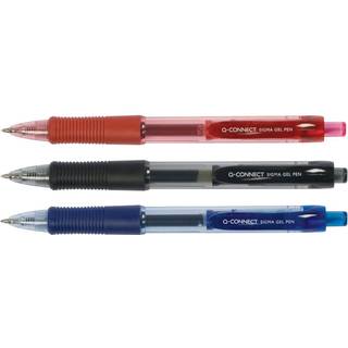 Q-connect Sigma 0,5mm gelpen i sort