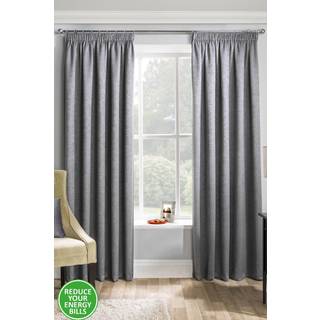 Enhanced Living Enhanced Living Grey Matrix Ready Made Blackout Pencil Pleat Curtains