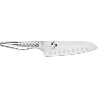 KAI Seki Magoroku Shoso Santoku 16,5 cm mit Kullen- Klinge & Griff Edelstahl - Silber