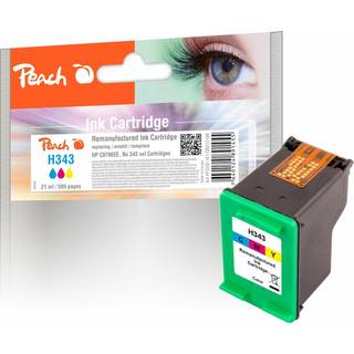 Peach Blækpatron svarer til HP 343 Flere farver