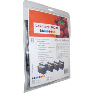 Peach Lexmark 100XL Blækpatron 8-pakke