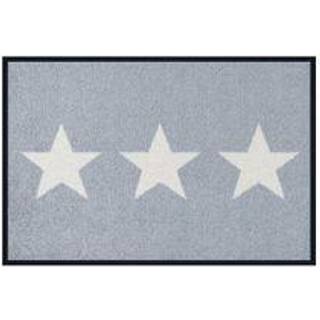 wash+dry Fußmatte Stars Grey waschbar 40x60cm