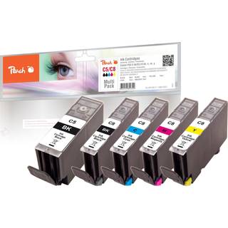 Peach PGI-5 og CLI-8 blækpatron 5-pakke