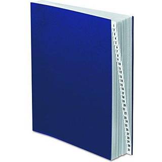 Pendaflex PFXDDF4OX Akrylbelagt udvidet skrivebordsfil 1-31 Indeksering/30 Dividers Letter Navy (DDF4-OX)