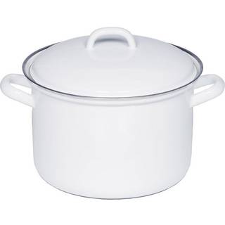 Riess Classic Weiß Fleischtopf 18 cm / 2,5 L - Emaille
