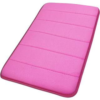 uxcell Memory Foam Bademtte Bld og Absorberende Badetppe Mtte Fljl Badevrelse Gulvmtte til foran p badekar Toilet 32"""" x 20"""" Hot Pink