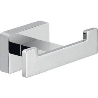 Gedy 4426-13 Atena Square Wall Monteret Double Hook Chrome