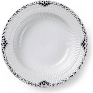 Royal Copenhagen Black Lace dyb tallerken Ø21 cm