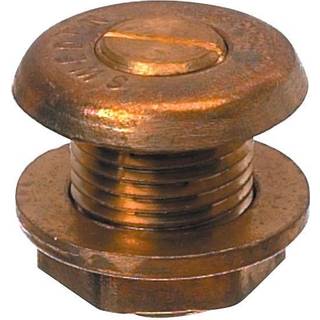 Bundprop / bundplugg båd, gennemgående, messing, Ø34 mm