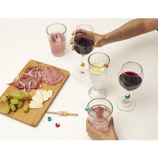 Kikkerland Markører til regnbuefarvede drinks (BA86)