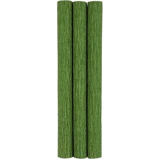 Løvgrøn Crepepapir 25x60 cm - 3 ark til kreative projekter