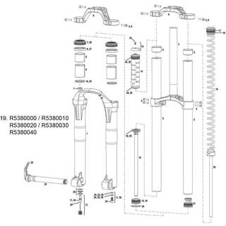 ROCKSHOX Spiralfjeder, blød til Boxxer Gul