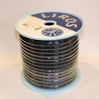 Tovværk Liros Herkules Color, High Tenacity-polyesterkerne, 32-flettet High Tenacity-polyesterkappe, blå, 15 meter x Ø8 mm